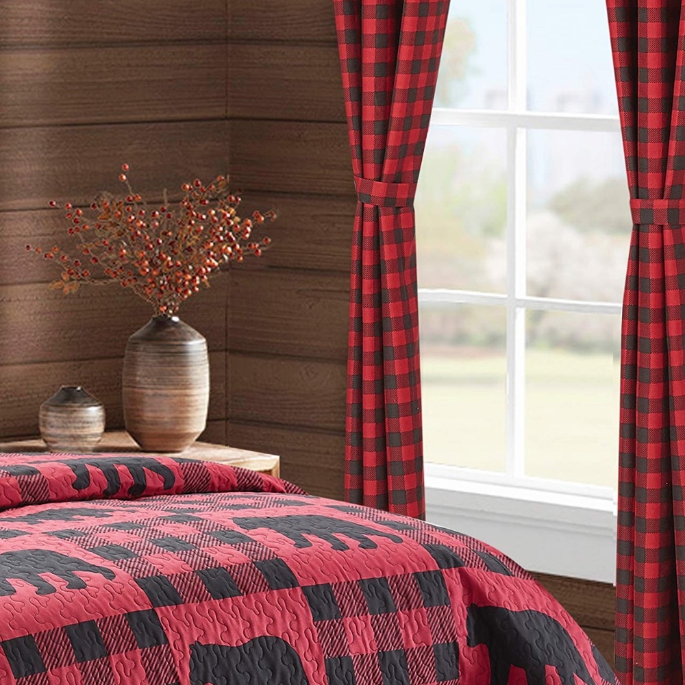 Buffalo plaid bedding set